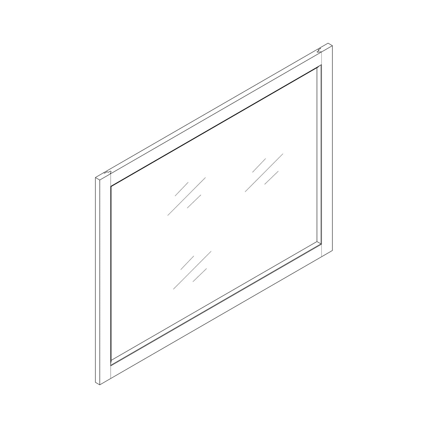 42" x 32" Framed Vanity Mirror