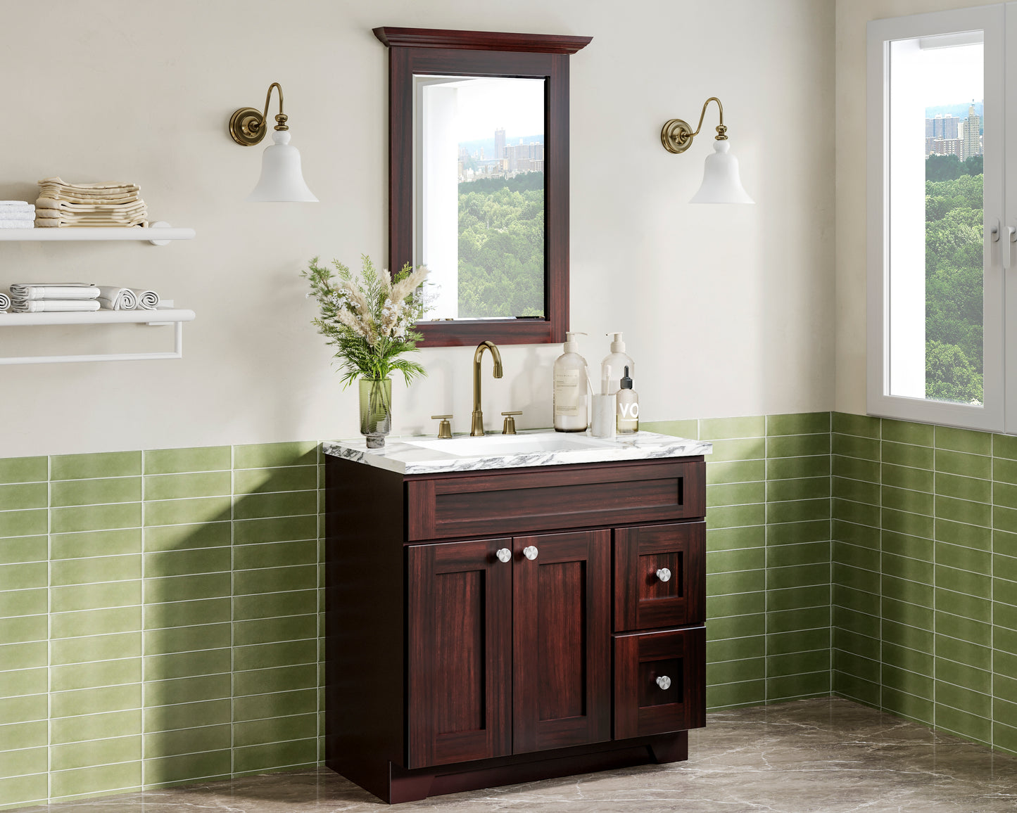 Cherry Shaker Vanities