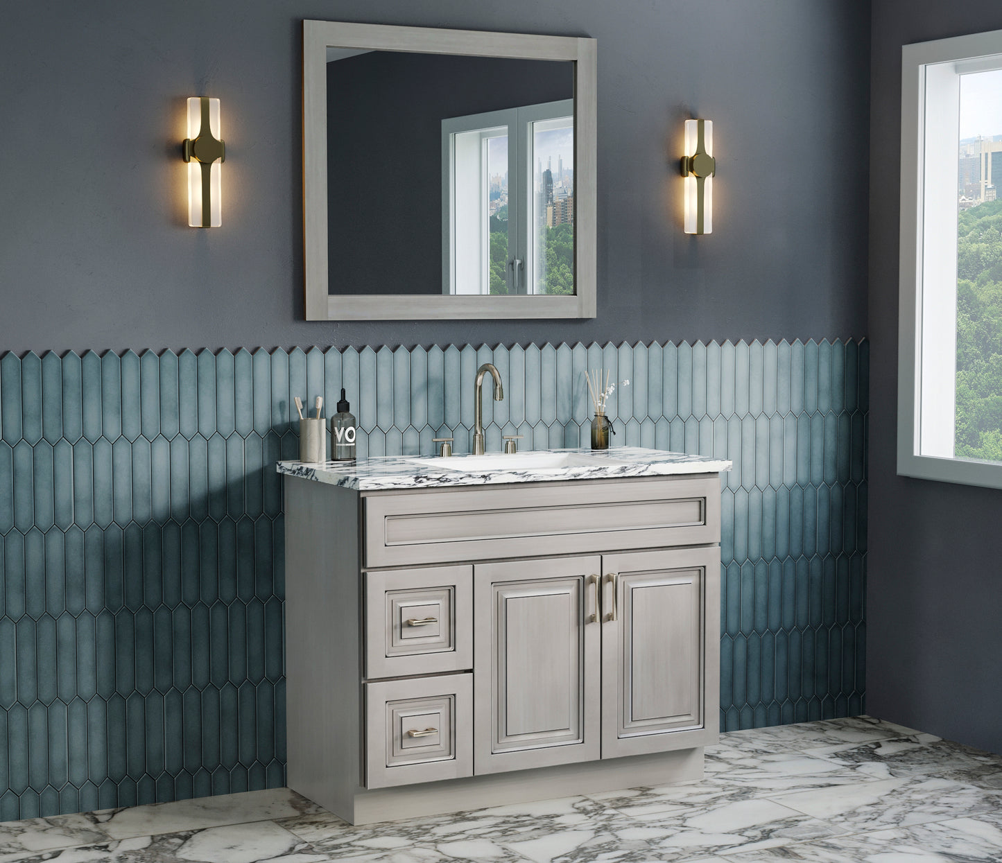 Gray Chesterfield Vanities