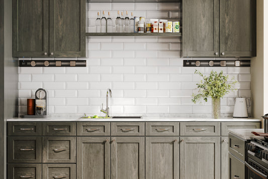 Storm Gray Shaker Cabinets