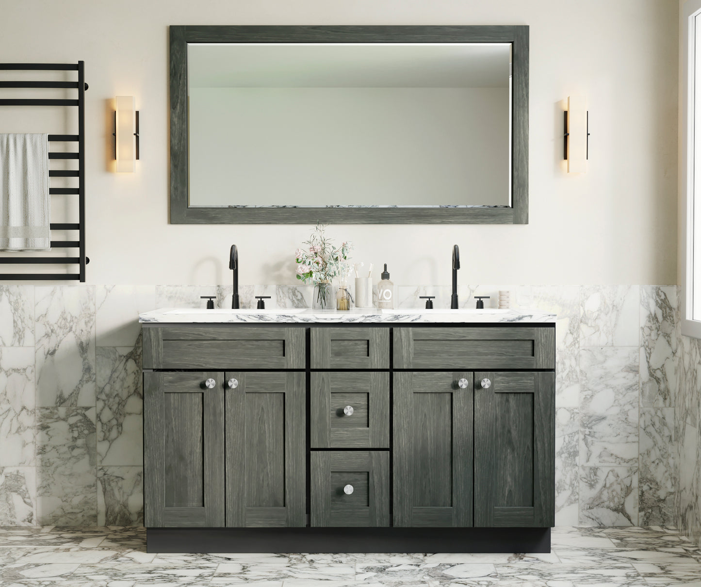 Storm Gray Shaker Vanities