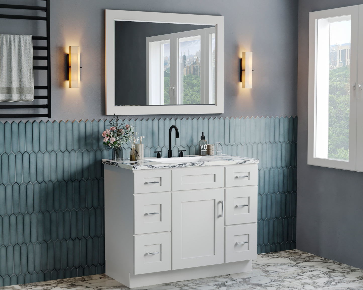 Alpine White Shaker Vanities