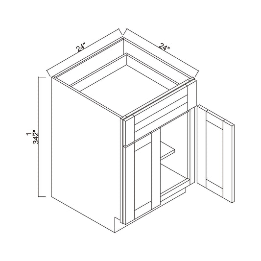 24" Double Door Base Cabinet