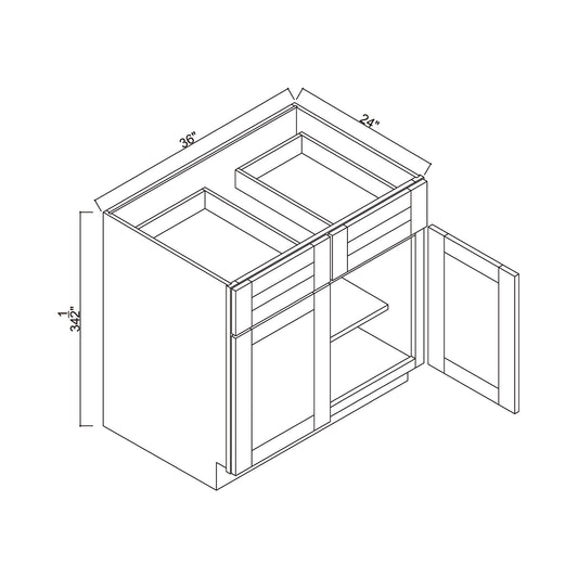 36" Double Door Base Cabinet