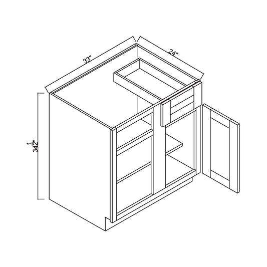 39" Blind Corner Base Cabinet