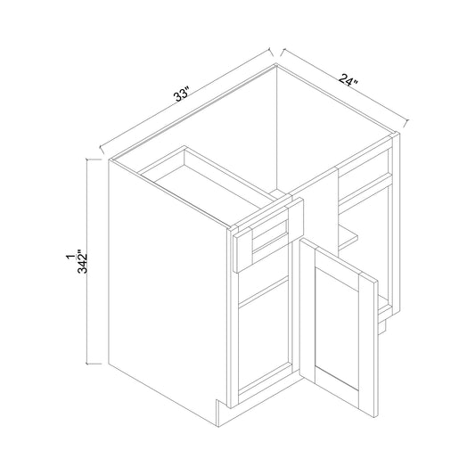 39" Blind Corner Base Cabinet