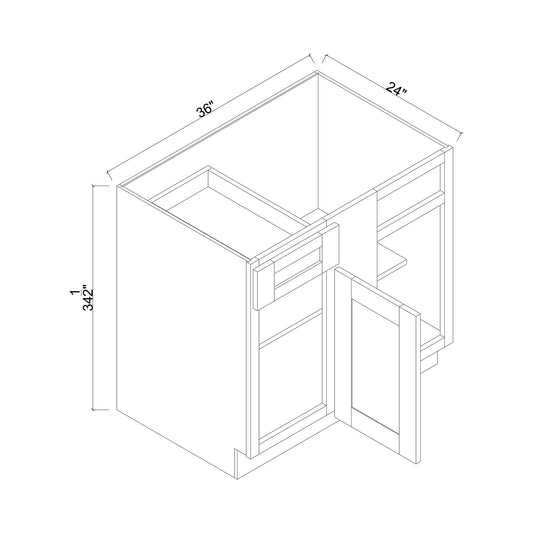 42" Blind Corner Base Cabinet