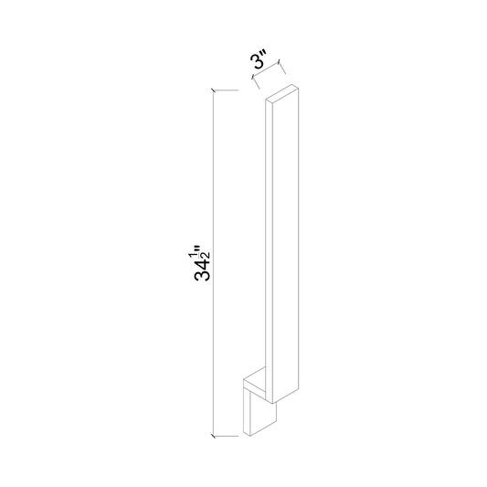 3" x 34.5" Base Filler