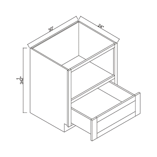 30“ Base Microwave Cabinet