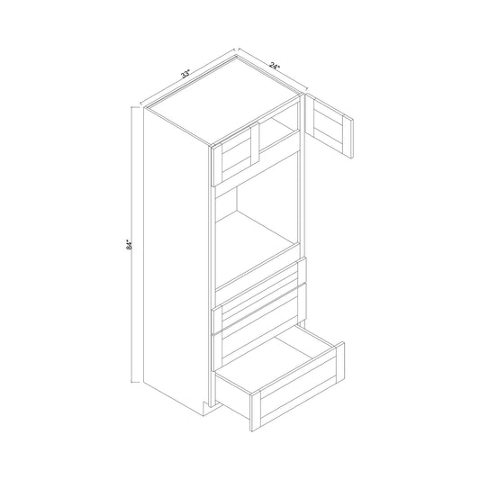 84" Single Oven Cabinet