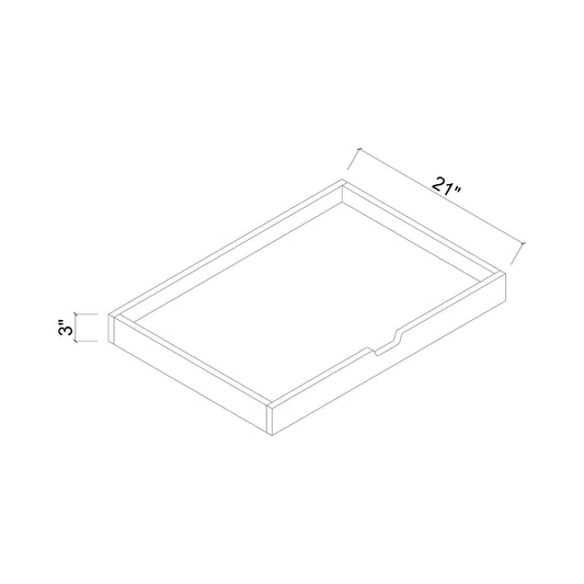 Roll Out Tray w/ Hardware, Fits 30"W Base/Pantry Cabinet