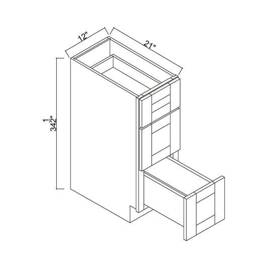 12" x 21" Vanity Base Cabinet