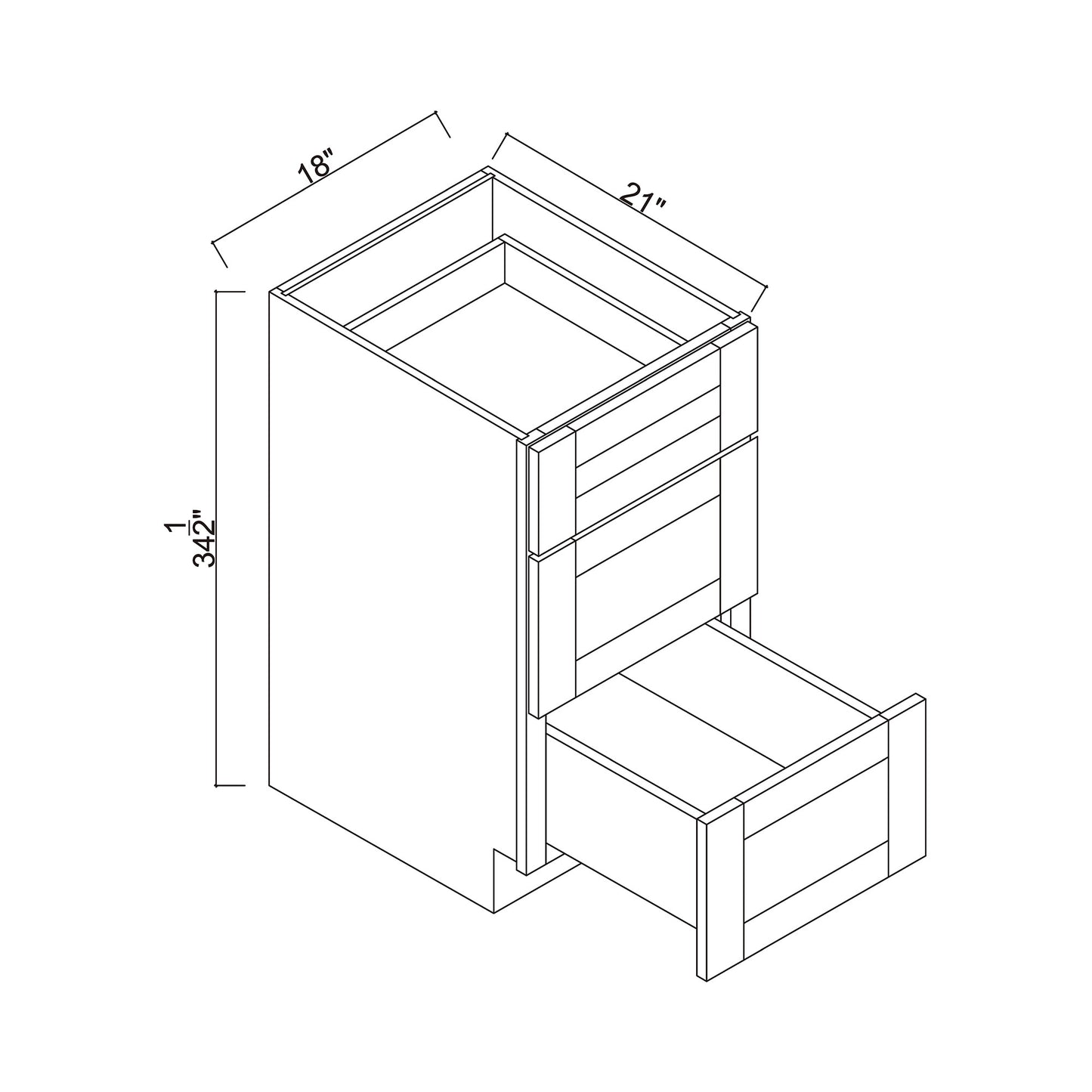 18" x 21" Vanity Base Cabinet