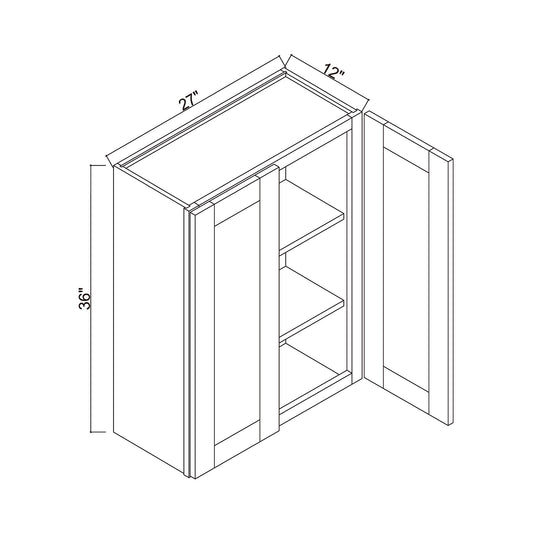 27" x 36" Double Door Wall Cabinet